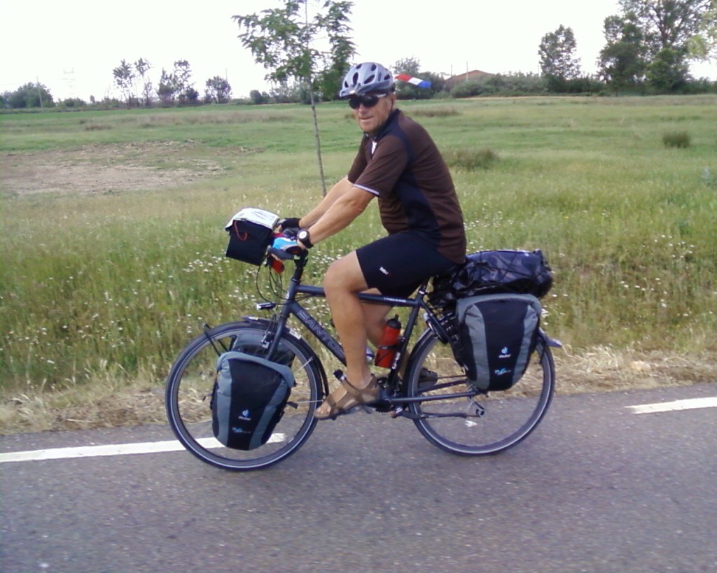 Wim op de fiets