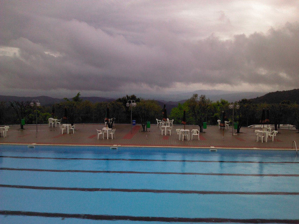 Na zonneschijn komt regen in Casciano